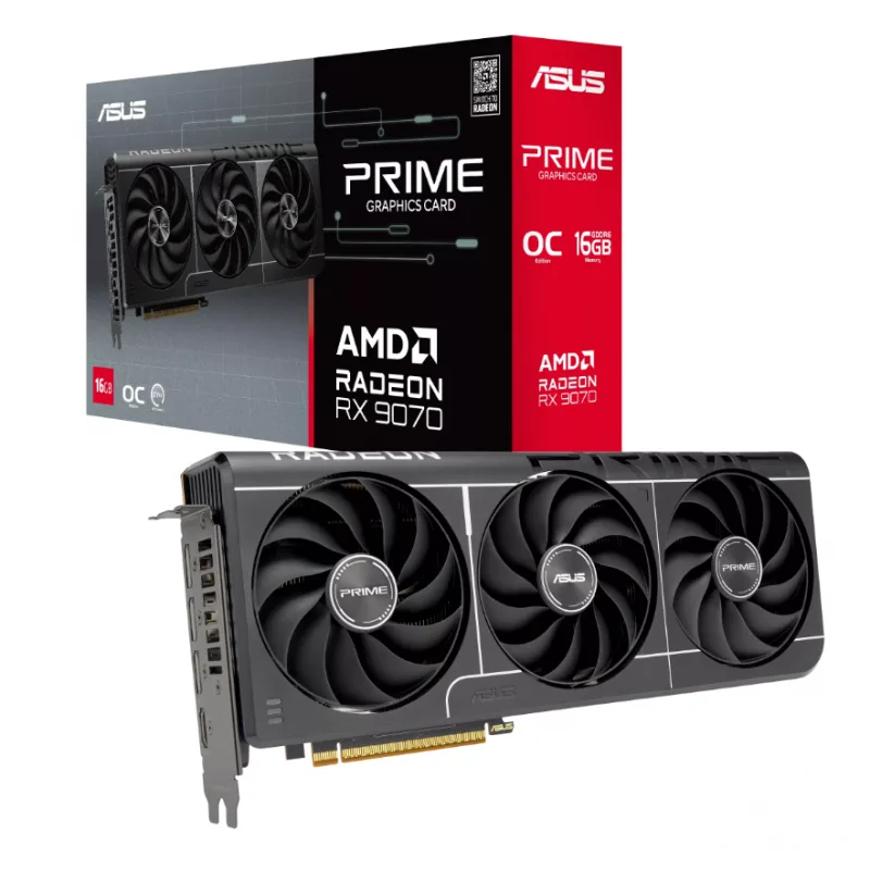 PLACA DE VIDEO ASUS PRIME RADEON RX 9070 16GB OC EVO