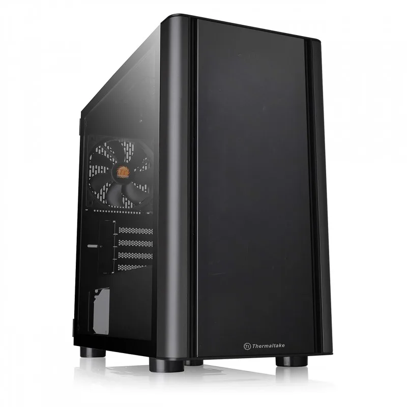Gabinete Thermaltake V150 Tg Black Tempered Glass — foto 5