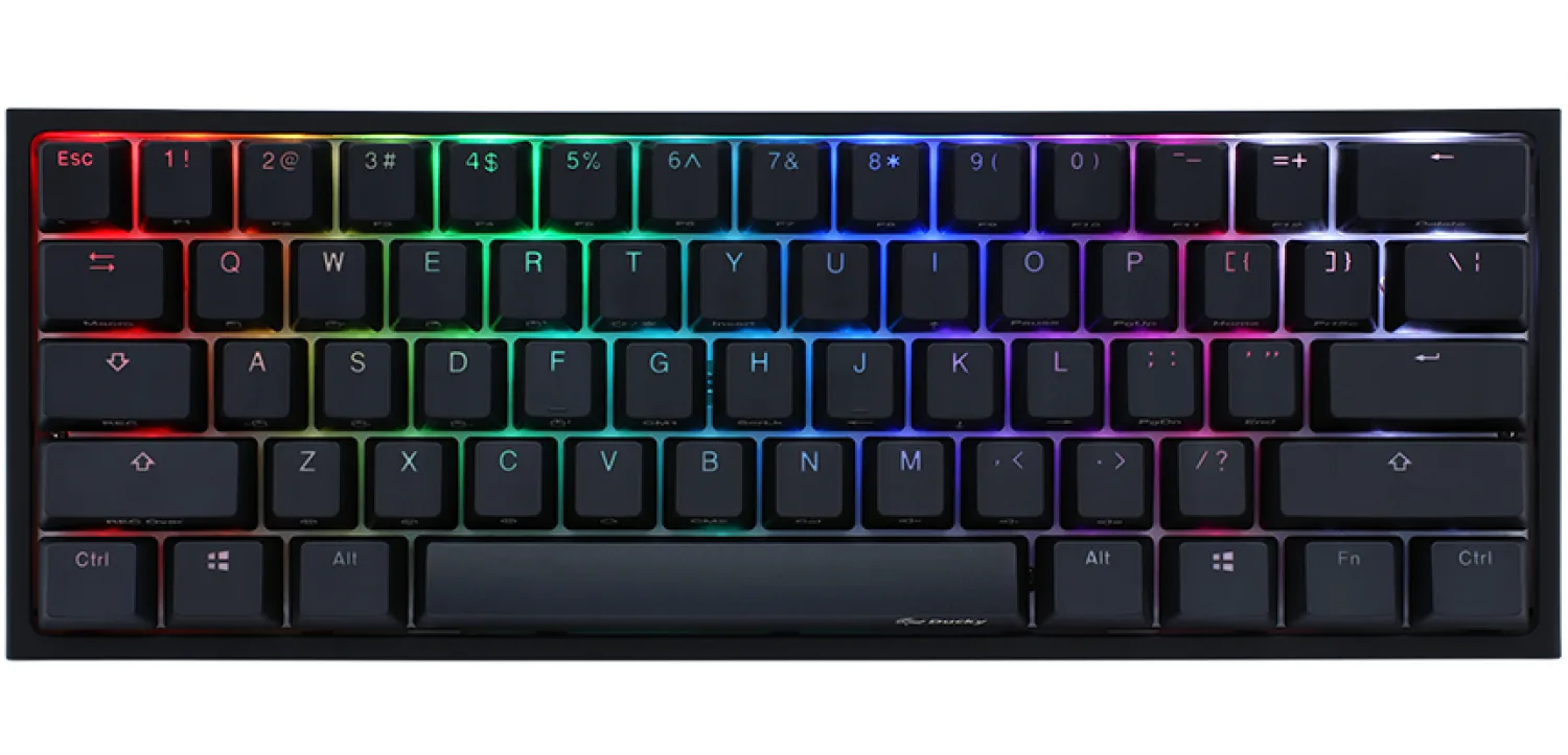 TECLADO GAMER DUCKY ONE 2 MINI RGB KAILH BOX WHITE SWITCH MECANICO ISO SP