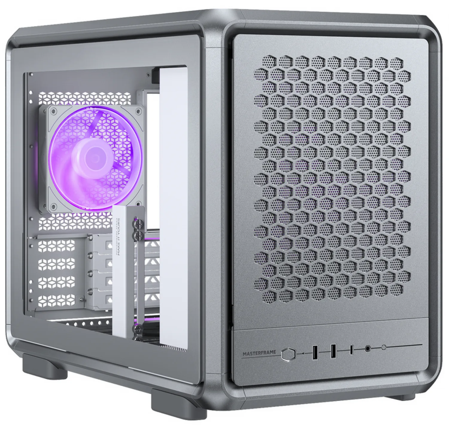 Gabinete Cooler Master 400 Master Frame Mesh Silver — foto 7