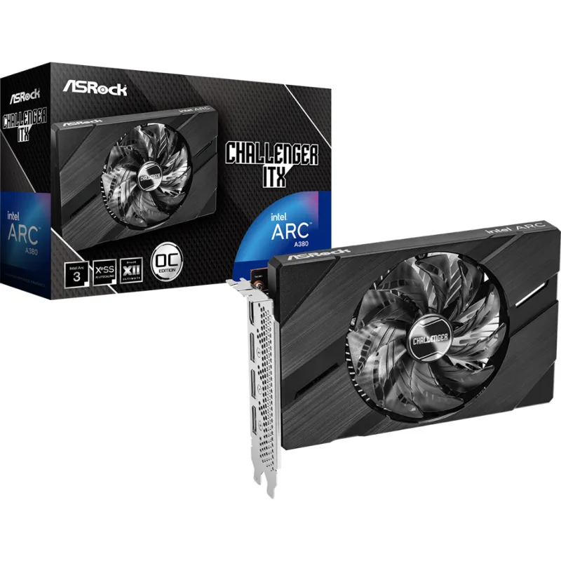 PLACA DE VIDEO ASROCK INTEL ARC A380 6GB CHALLENGER — foto 9