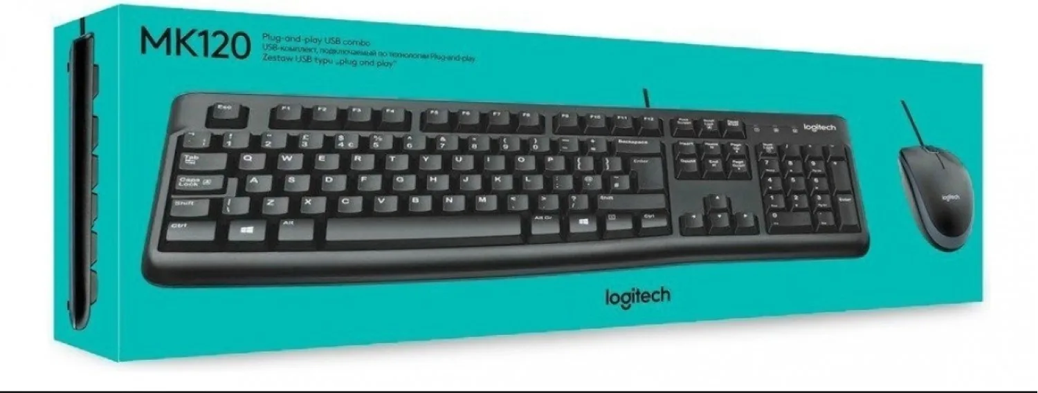 TECLADO Y MOUSE LOGITECH MK120