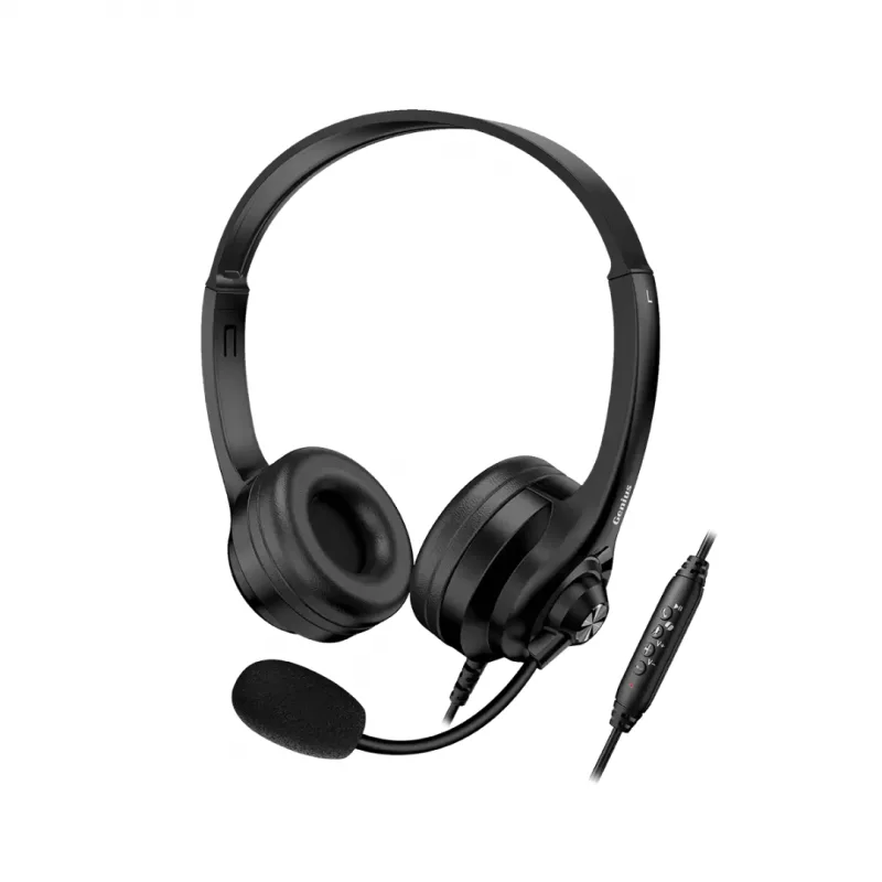 Auricular + Mic Headset Genius Hs-235u Usb A+c Black — foto 6