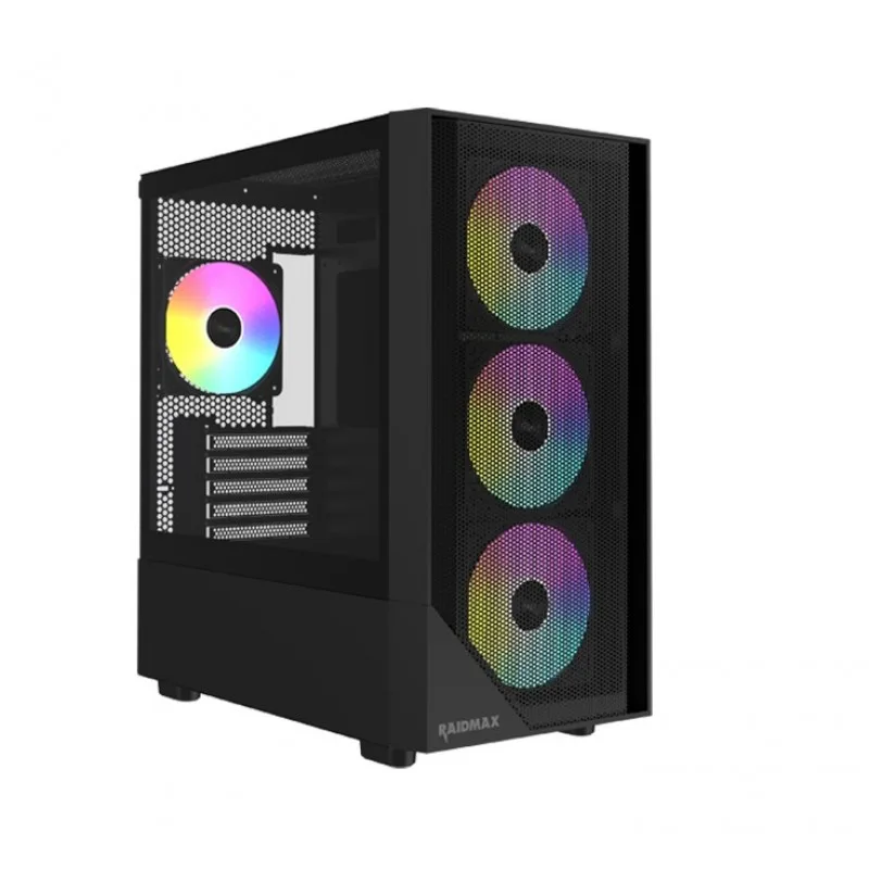 Gabinete Gamer Raidmax Meshian Series X609 Microatx Black — foto 8