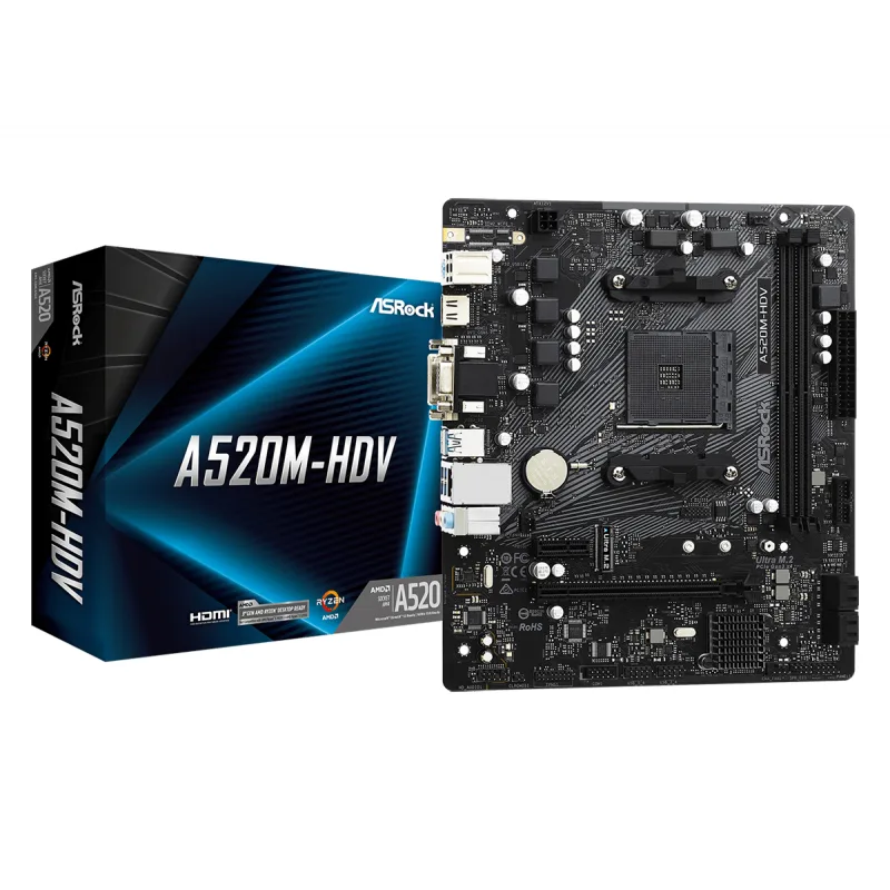 Mother Asrock (am4) A520m-hdv — foto 8