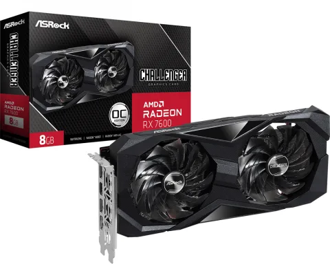 Placa de Video ASRock RX 7600 8GB Challenger