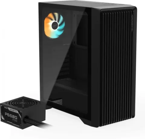 GABINETE GAMER GIGABYTE C103 GLASS PSU BUNDLE (650W 80 GOLD)