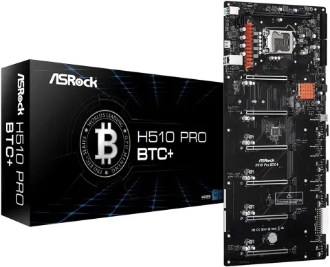 MOTHER ASROCK (LGA1200) H510 PRO BTC+ MINERIA PCI-Ex6