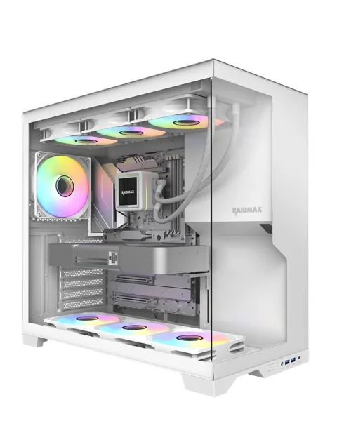 GABINETE GAMER RAIDMAX INFINITA i700 WHITE ARGB TG