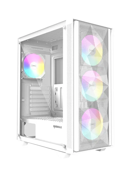 GABINETE GAMER RAIDMAX VECTOR V217 WHITE ARGB TG