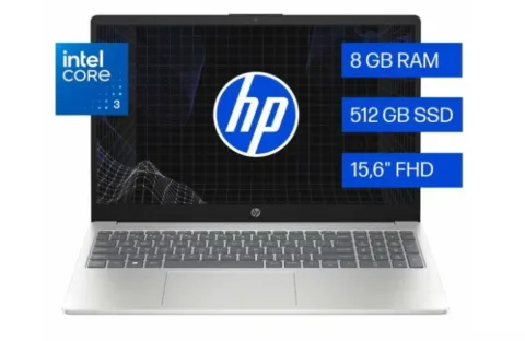NOTEBOOK  HP 15 INTEL CORE 3 15.6 FHD C3-100U 8G DDR5 512G W11H
