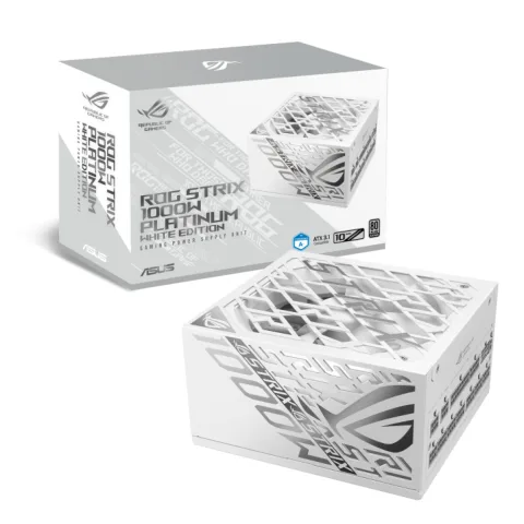 FUENTE ASUS ROG STRIX 1000W GAMING WHITE ATX 3.1 PCIE 5.1 80 PLUS PLATINUM