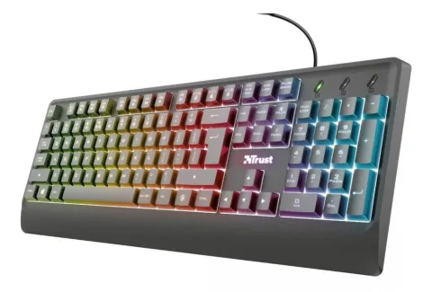 TECLADO GAMER LED TRUST ZIVA ES