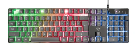 TECLADO GAMER TRUST AZOR GXT 835 / IDIOMA INGLES