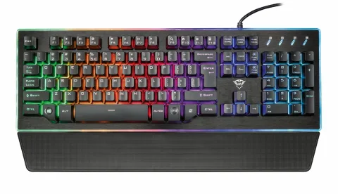 TECLADO GAMER TRUST THURA SEMI ES GXT 860