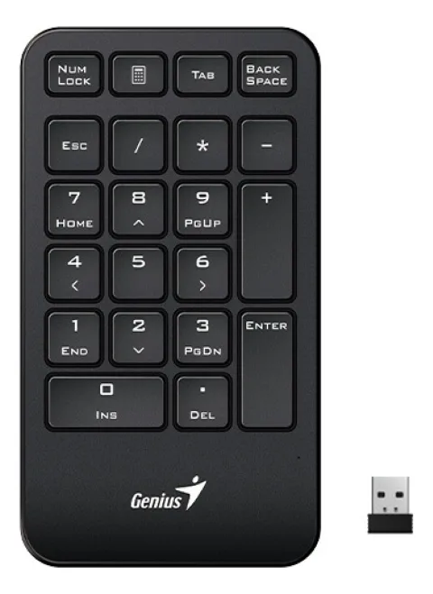 TECLADO GENIUS NUMERICO WIRELESS NUMPAD 1000 BLACK